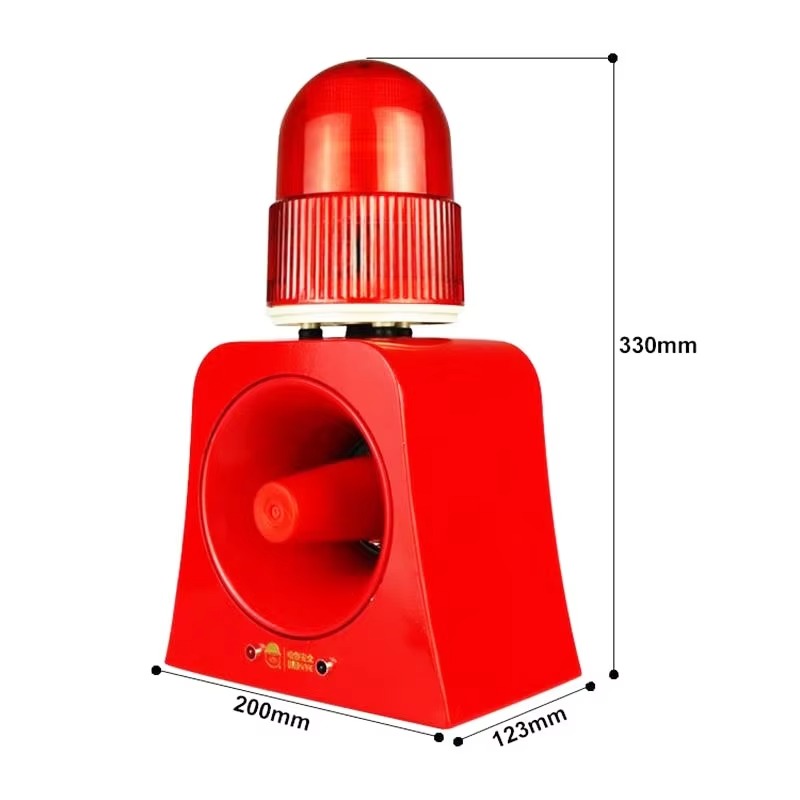 Outdoor Lighting Wireless - Portable 12V Security Alarm Siren 120dB,