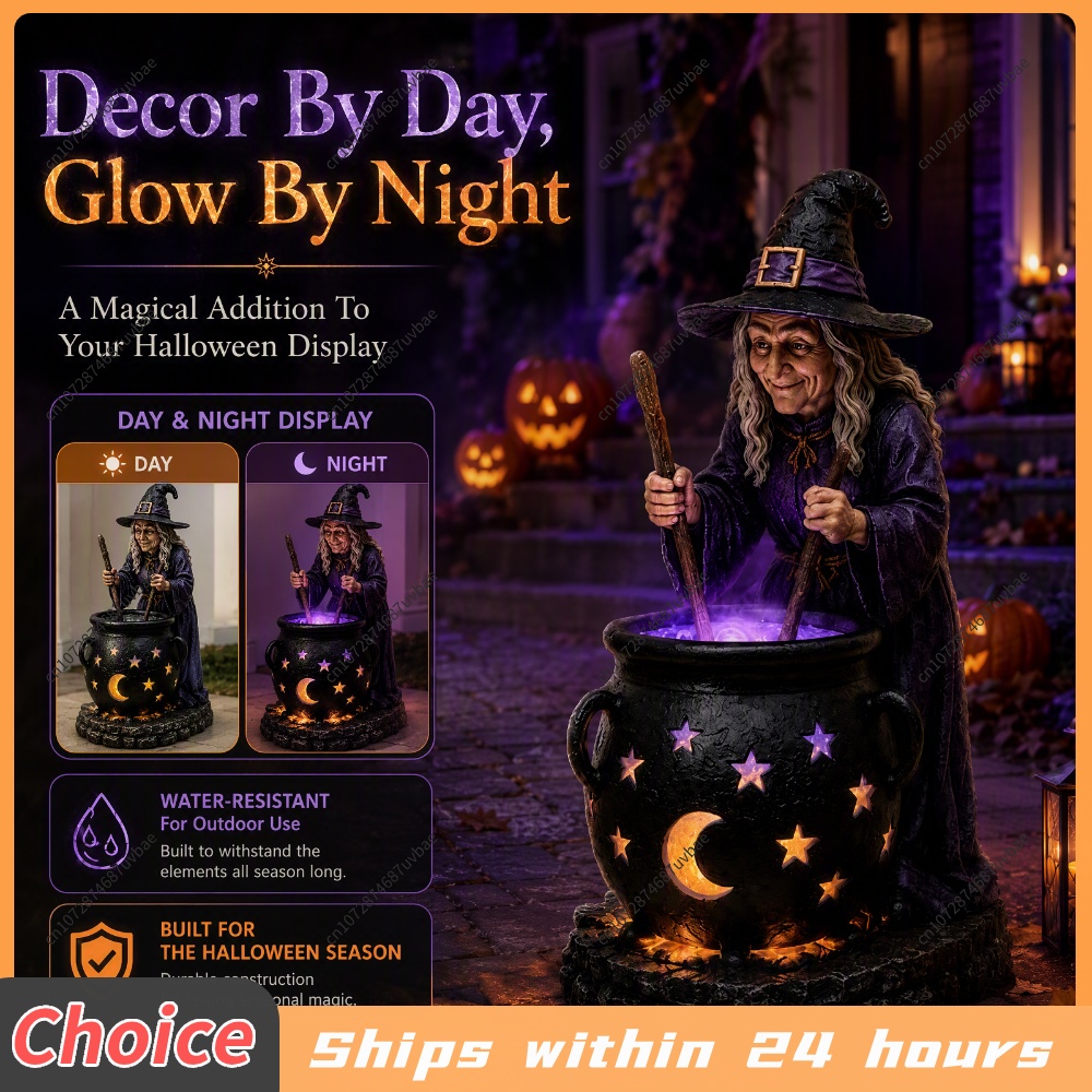 Solar Powered Halloween Witch  - đánh giá và giá Outdoor Lighting Ip65