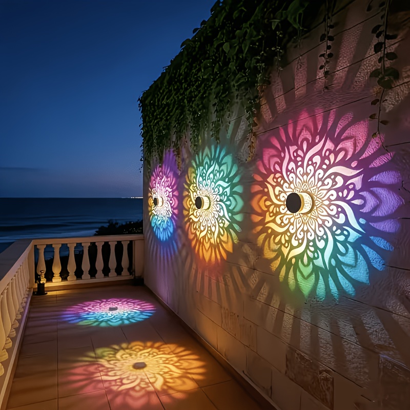 1/2/4 Packs Solar Fence Lights - đánh giá và giá Outdoor Lighting Waterproof