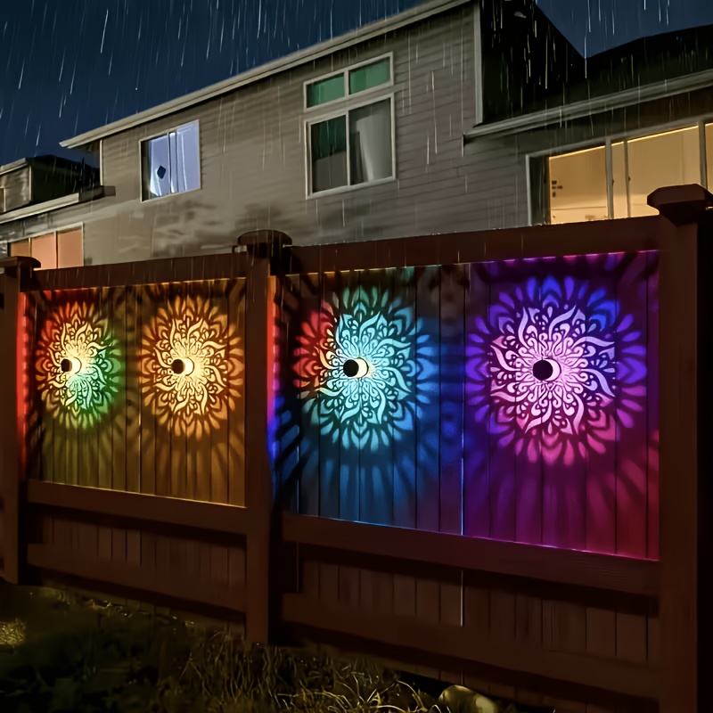 1/2/4 Packs Solar Fence Lights - đánh giá và giá Outdoor Lighting Waterproof