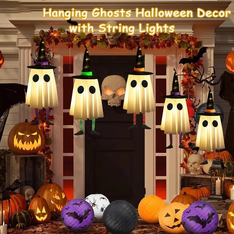 Halloween Hanging Ghost Decora - đánh giá và giá Outdoor Lighting Effects