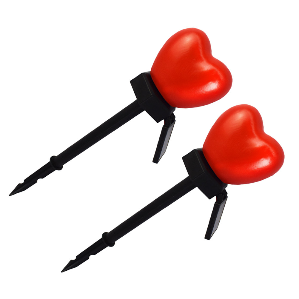 2 Pcs Decoration Heart Solar L - đánh giá và giá Outdoor Lighting Pathway