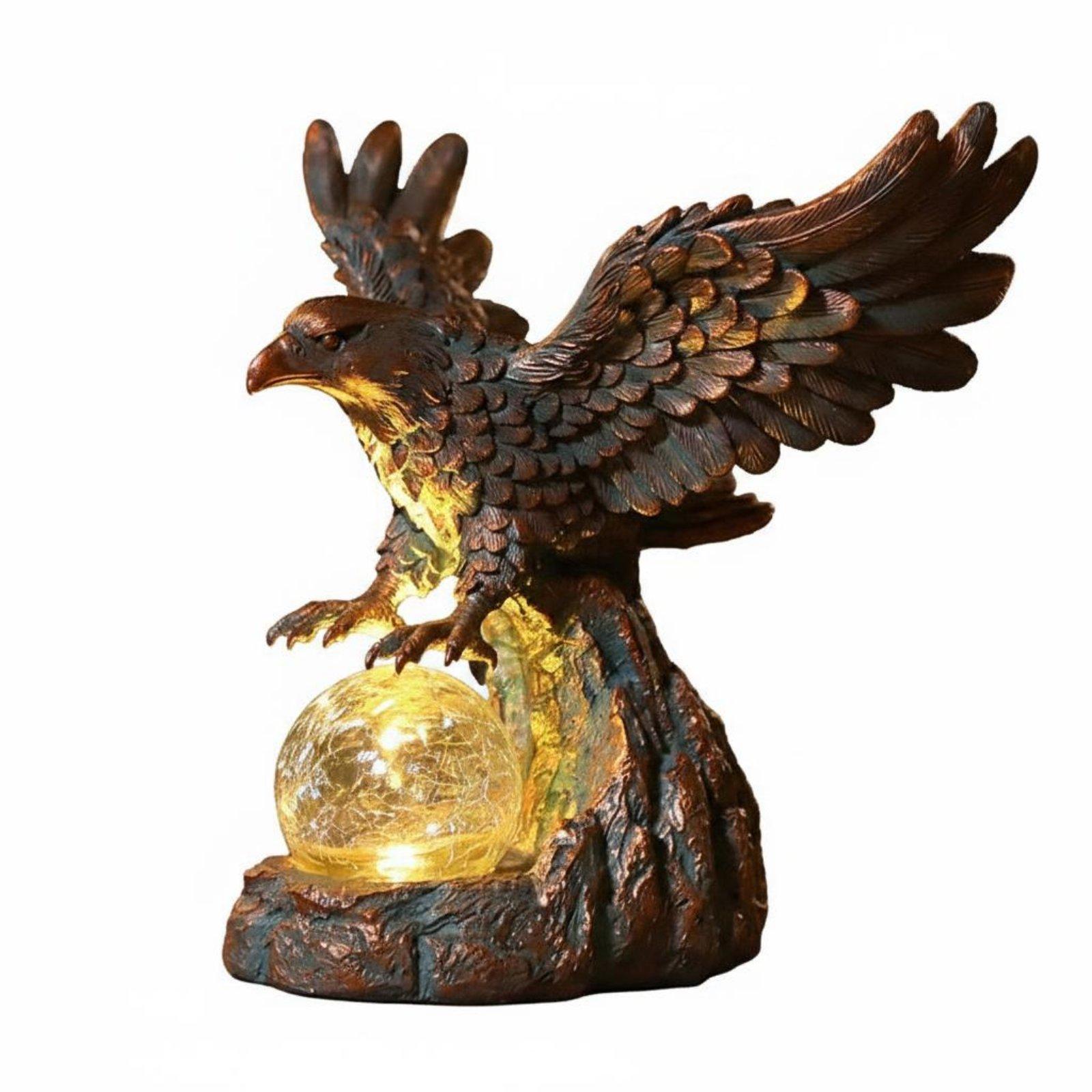 Solar Eagle Statue Light Water - đánh giá và giá Outdoor Lighting Pathway