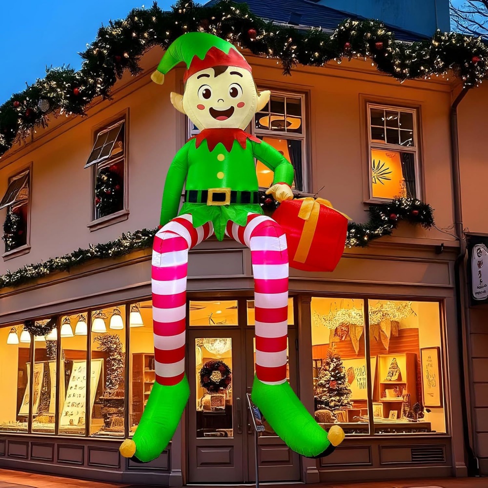 8FT Christmas Inflatables Sitt - đánh giá và giá Outdoor Lighting Effects