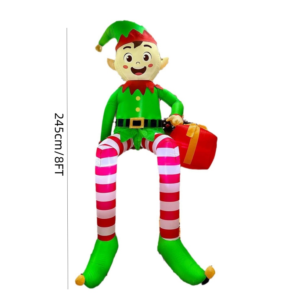 8FT Christmas Inflatables Sitt - đánh giá và giá Outdoor Lighting Effects