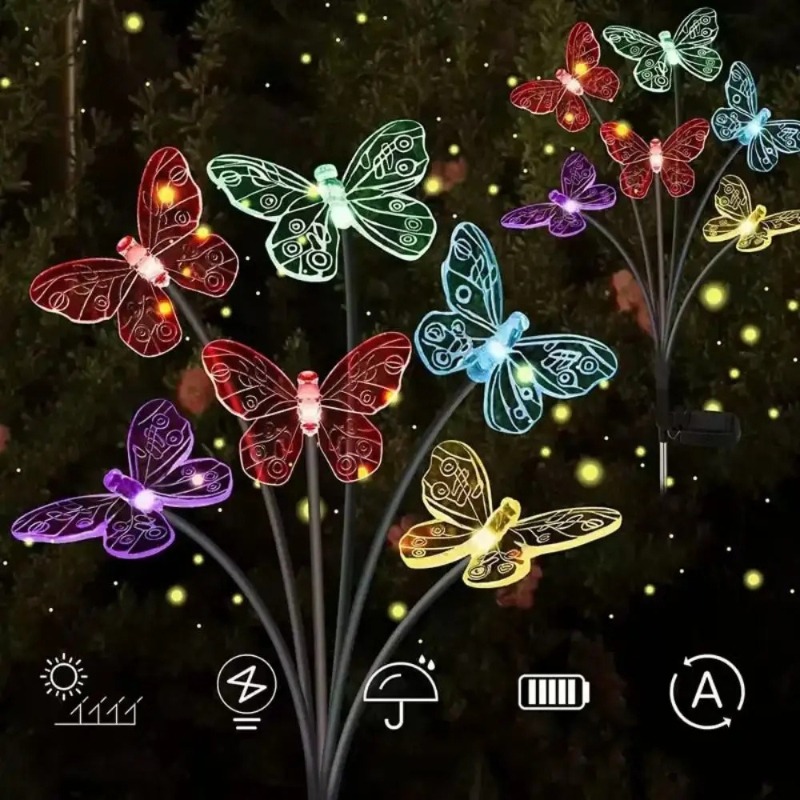 Solar Powered Butterfly Lights - đánh giá và giá Outdoor Lighting Waterproof