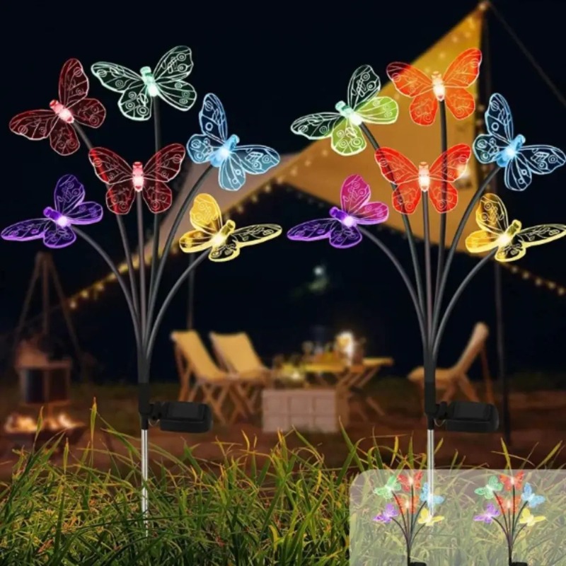Solar Powered Butterfly Lights - đánh giá và giá Outdoor Lighting Waterproof