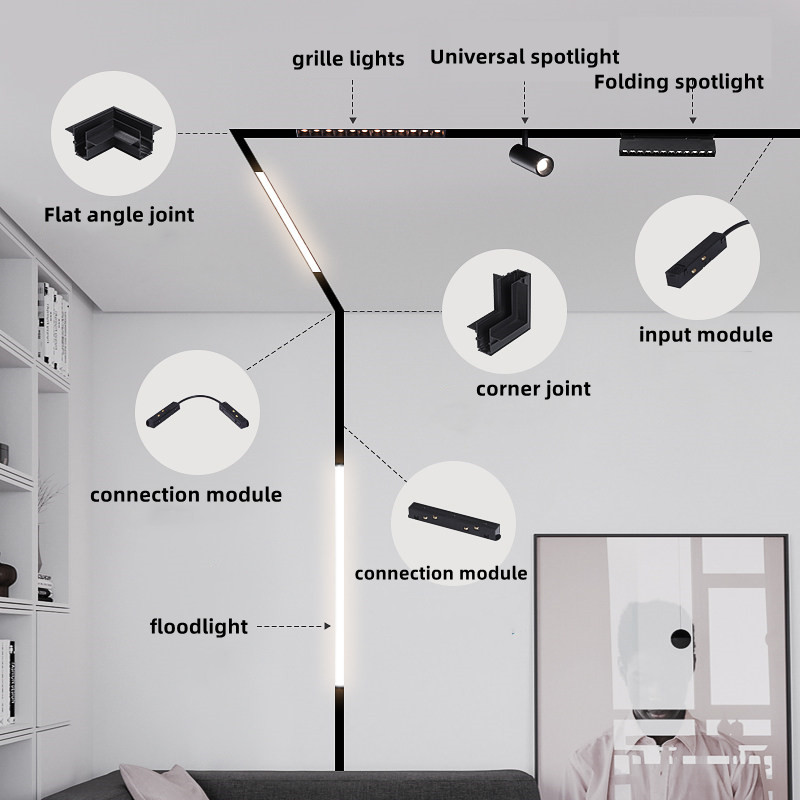 LED Magnetic Track Light Grill - đánh giá và giá Outdoor Lighting Track