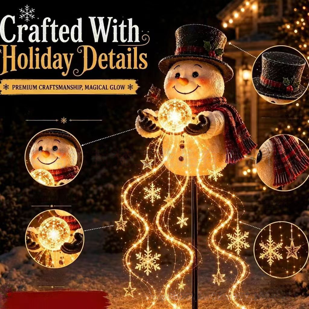 Lighted Christmas Snowman Deco - đánh giá và giá Outdoor Lighting Effects