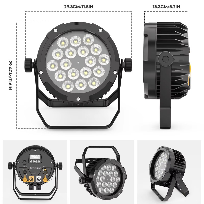 4Pcs 18X10W IP65 Waterproof Pa - đánh giá và giá Outdoor Lighting Waterproof