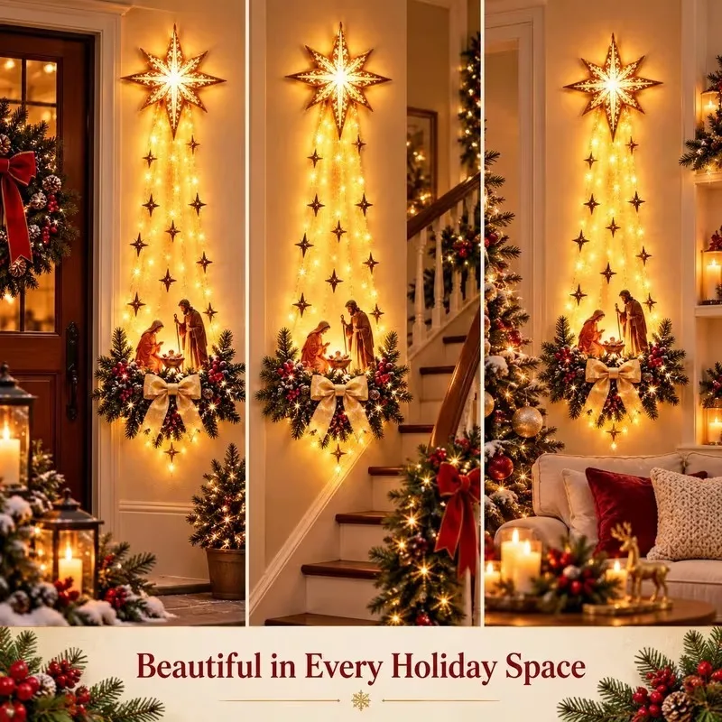 1-5PCS Glowing Xmas Door Hange - đánh giá và giá Outdoor Lighting Effects