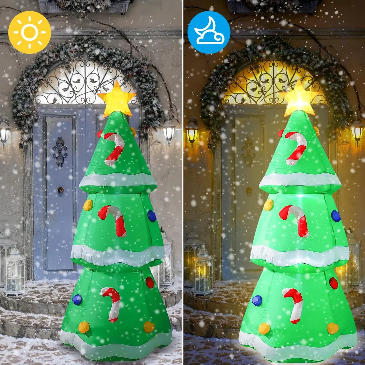 5FT/1.5M Christmas Inflatable  - đánh giá và giá Outdoor Lighting Effects